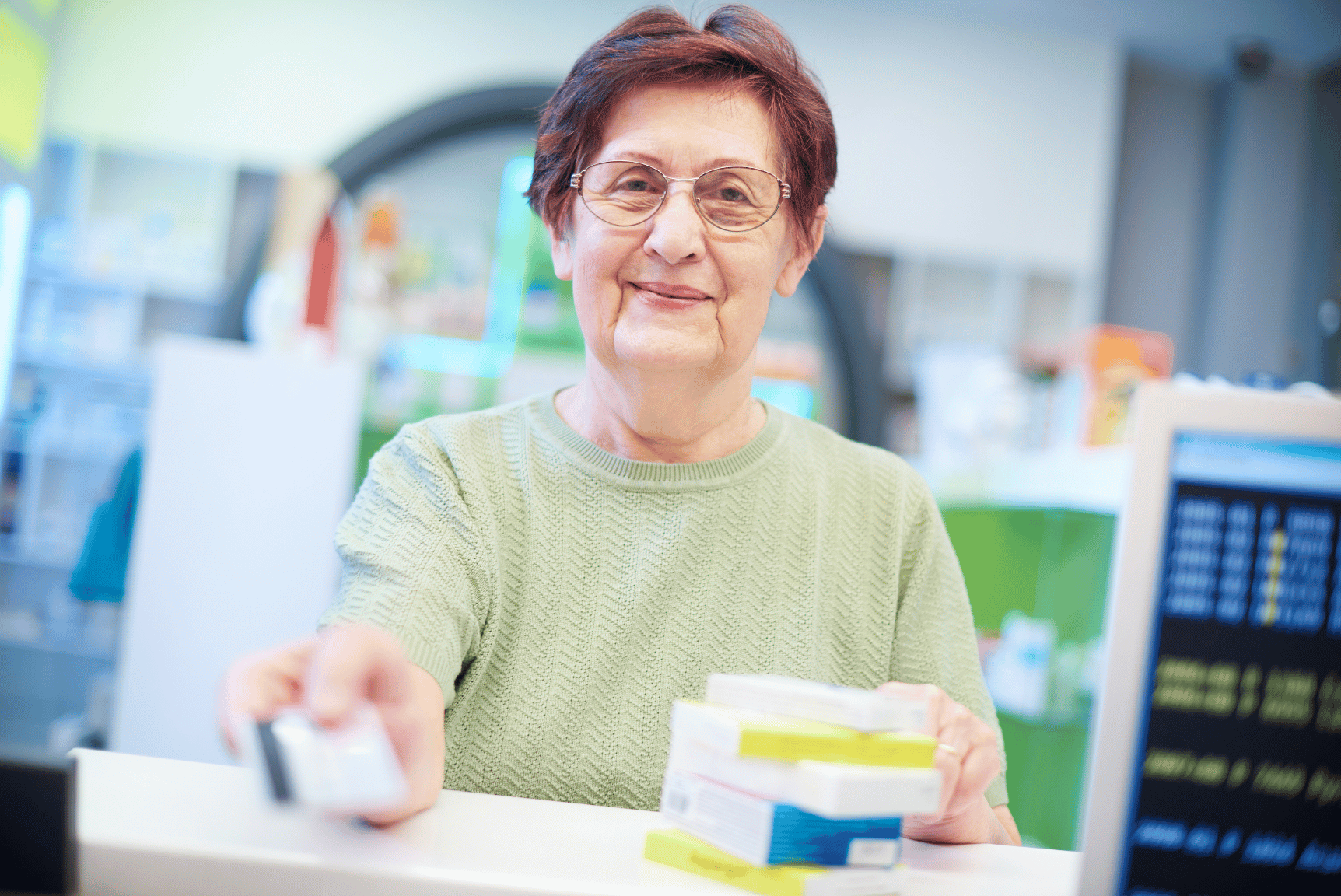 image of a customer in a pharmacy